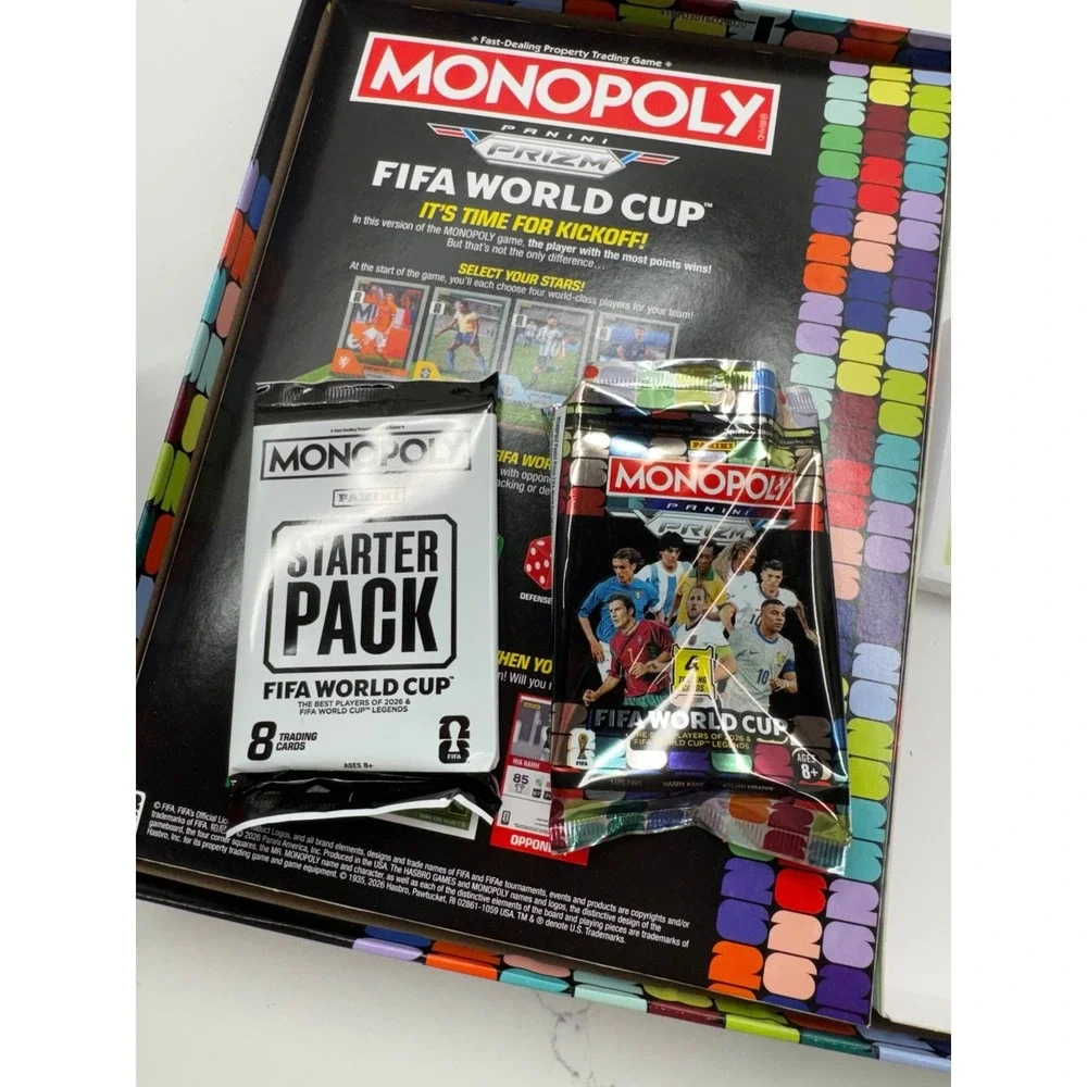 FIFA monopoly prism edition opened, one prism‎ pack